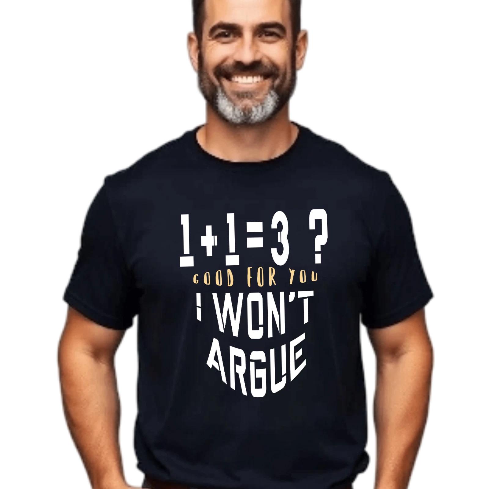 Math Equation Sarcastic Humorous T-T-Shirt, Funny Non-Sensical Math Lover Tee Gift M