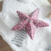 1PC Glittered Tree Topper Diamond Dust Star Decor Foam Christmas Star Holiday Tree Topper
