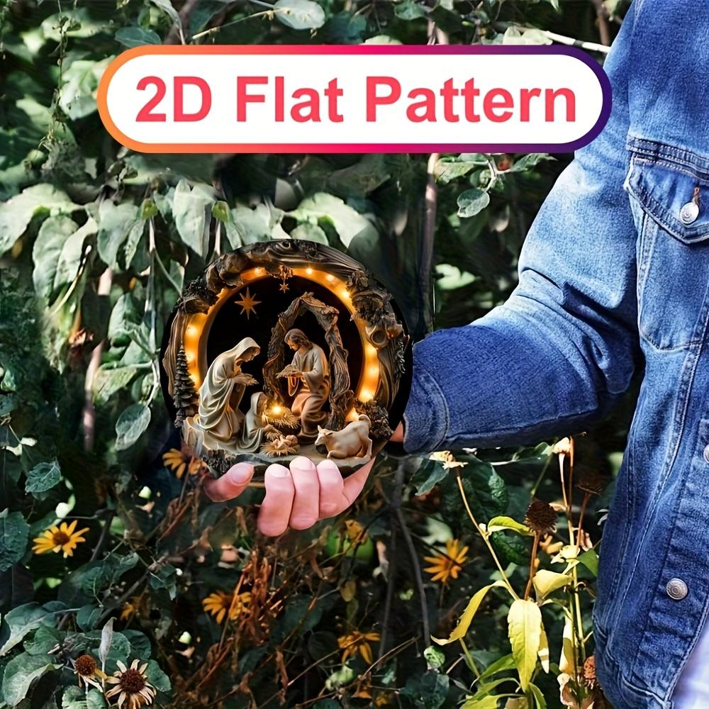 Bohemian Nativity Ornament. Religious Decor for Eid, Christmas & New Year Celebrations. Home & Outdoor Use.