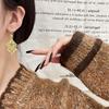Ethnic Style Retro Gold Diamond Tassel Earrings - Exquisite High-End Luxury for New Year Good Luck