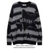 Pull Tricoté Oversize Hommes Femmes Hiver Chaud Coupe Ample Col Rond Manches Longues Pull avec Détail torsadé