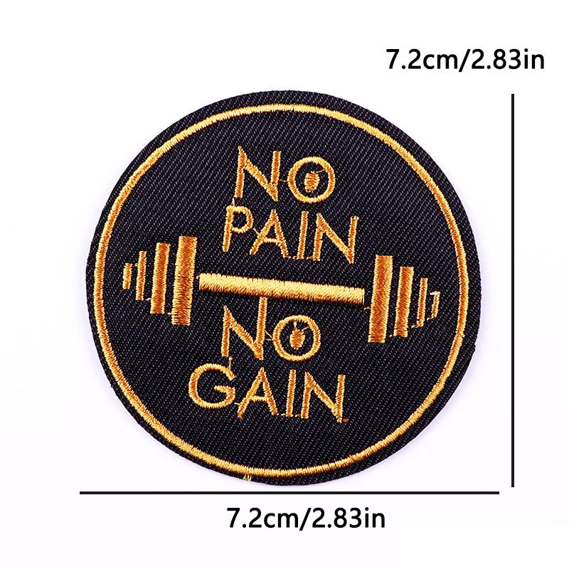 Tactical Morale Patch Embroidery Iron On Motivational Quote For Backpack Gear Metal Style Military Sewing Embroidered Design