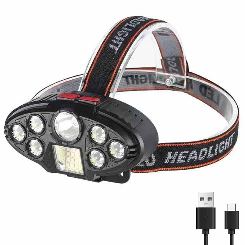 

Самый мощный 8*LED+20*SMD налобный фонарь USB перезаряжаемый налобный фонарь аварийный водонепроницаемый фонарик для походов и рыбалки