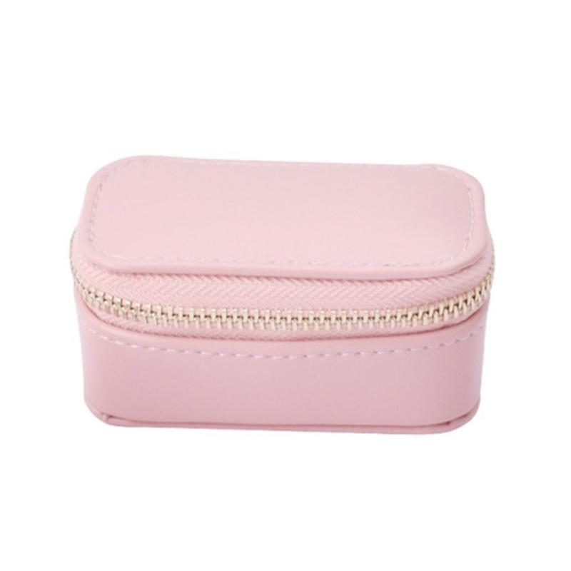 Portable Jewelry Storage Box Rings Earring Travel Case Elegant Organizer Women Necklace Storage Case Diaplay Gift Boxes