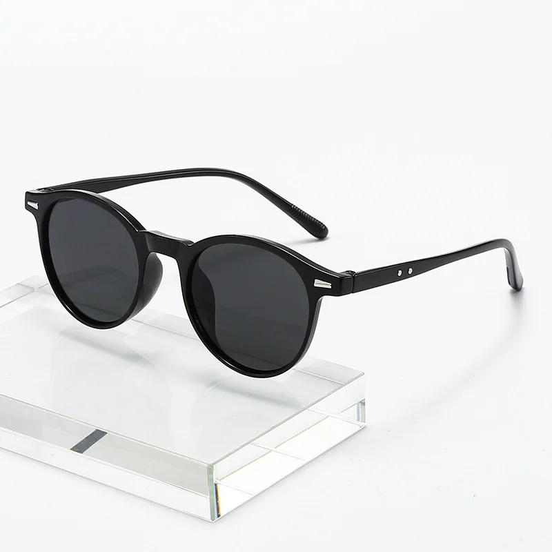 Neue Retro-Sonnenbrille Damen Mode Runde Kunststoffrahmen Sonnenbrille Herren Luxusmarke Designer Für Damen Sonnenbrillen UV400