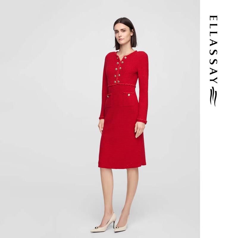 ELLASSAY Soft Comfortable Designed Mid-length Dress