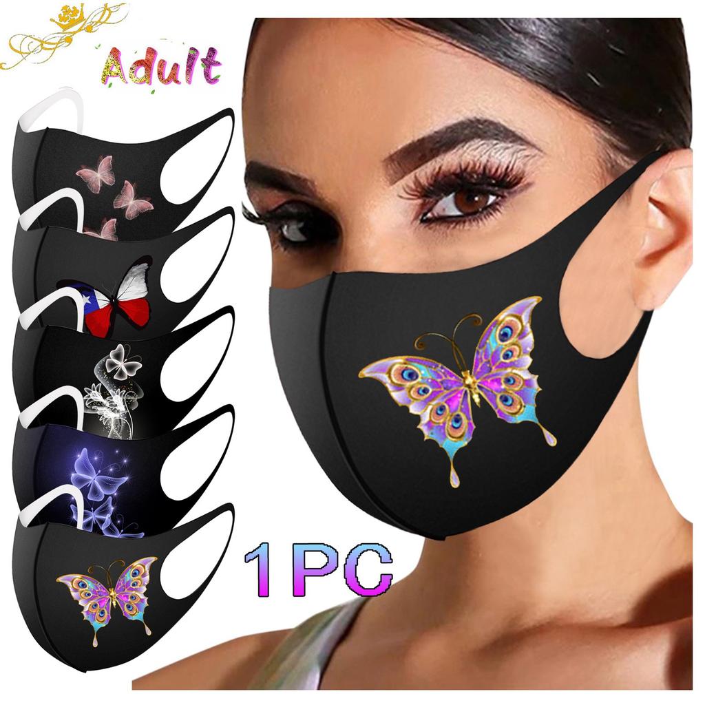 Adult Mask Printed Mask for  Washable Face Mask