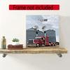 Kenworth Diamond Painting Round Diamond Mosaic Rhinestones Diamond Embroidery Craft Kit Wall Decor Without Frame