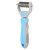 Double sided Stainless Steel Pet Hair Comb Brush Grooming Rake Dog Cat Trimmer Tool (Blue)