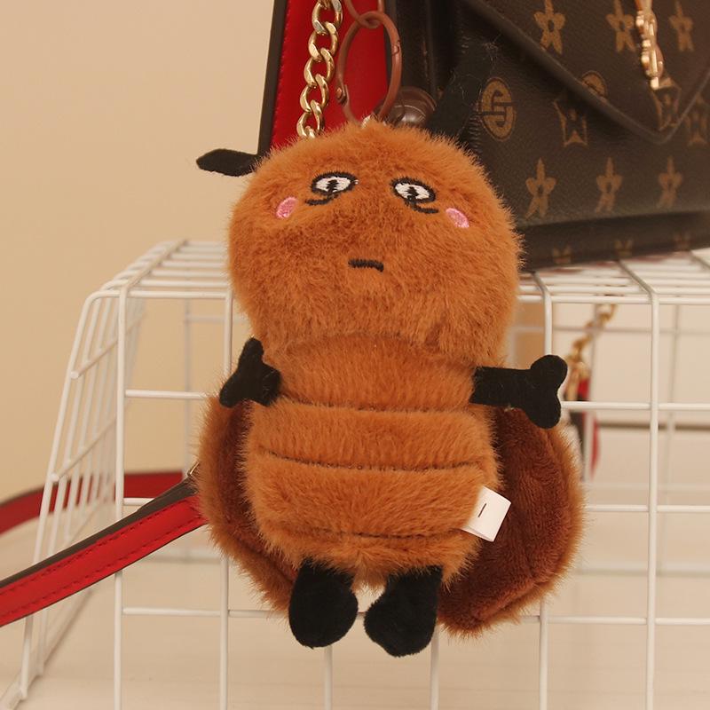 Adorable Cockroach Plush Keychain Charm