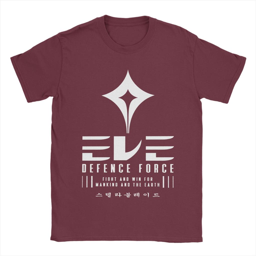 Men's T-Shirt Video Game Stellar Blade Eve Force Vintage Cotton Tees Short Sleeve  T Shirt O Neck Clothes Birthday Gift