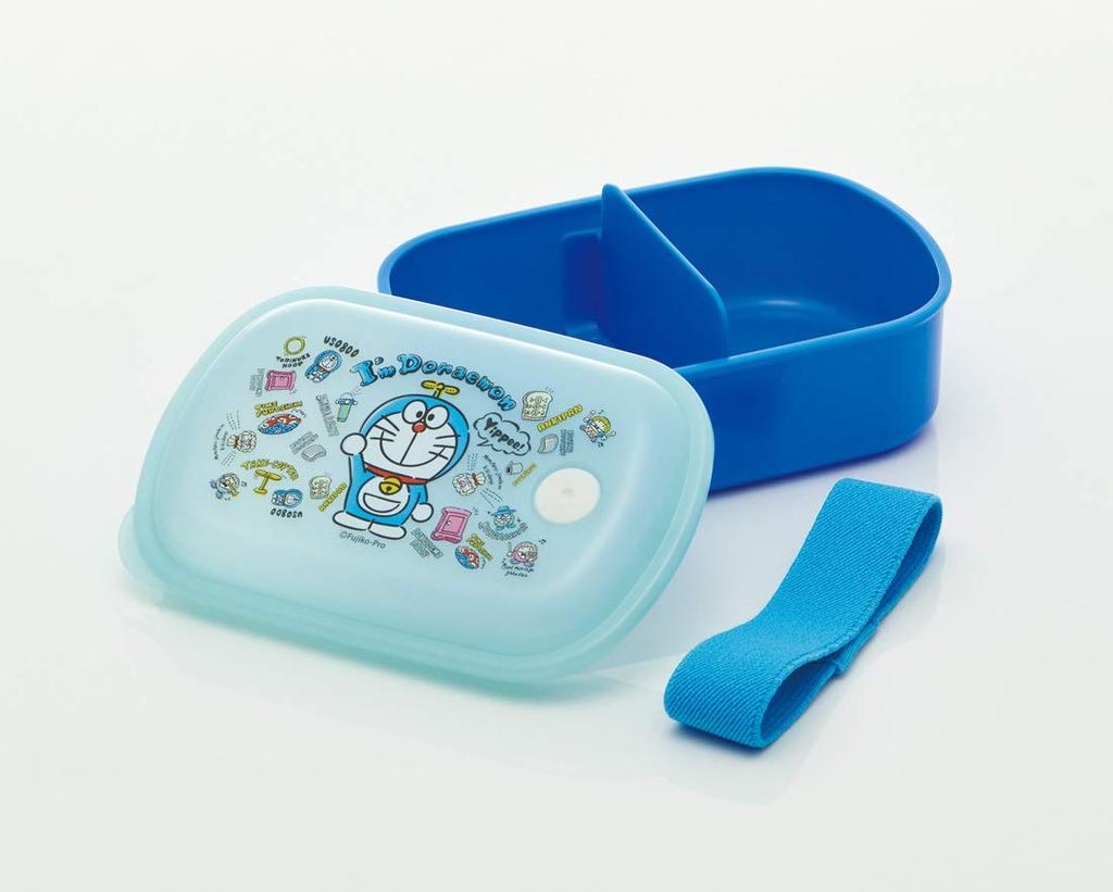 Skater Bento Silver Ion Fluffy Integrated Single Doraemon Plush PAL4AG Box, (Ag+) Antibacterial, Filling, Gasket, Tier, 380ml, Toy, Sanrio,