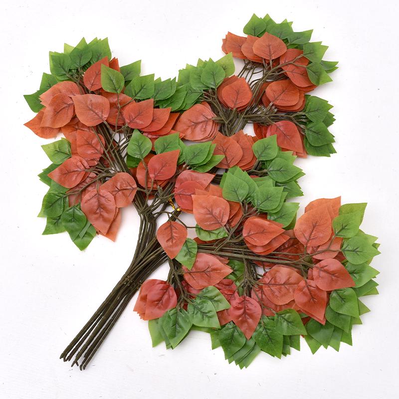 Mossy Fig Tree Leaves - Laminated Plastic Decoration Branches