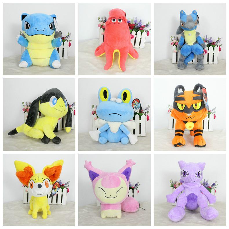 Foam Baby Dragonite, Butterfree, Slowpoke, Farfetch'd, Cubone, Dragonair, Vulpix, and Multiple Fennekin Figures