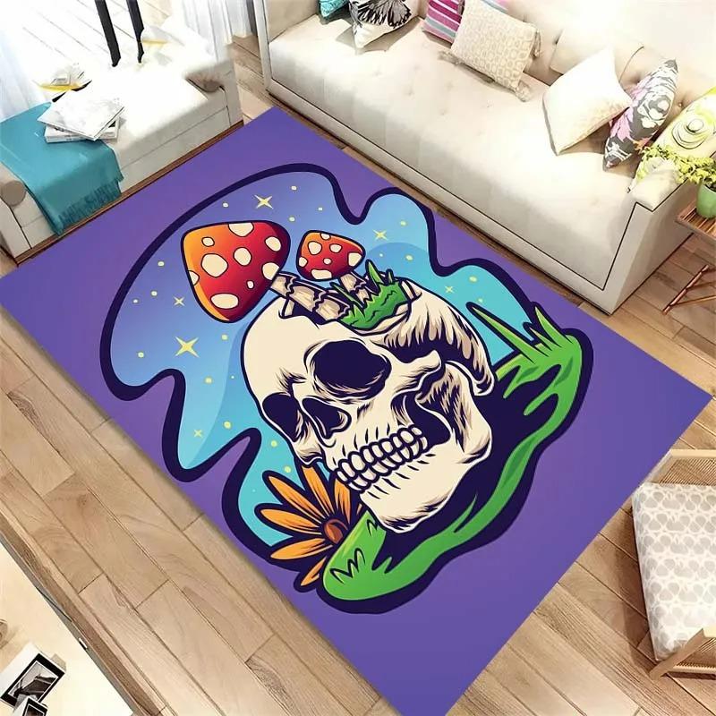 Colorful Mushroom Pattern Floor Mats Door Front Decoration Home Living Room Floor Mats