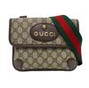 [Pre-Owned] GG Supreme Reversible Tiger Head Magnetic Closure Shoulder Canvas And Leather Trim Crossbody Bag Small - Very Good #1I2XO7Z