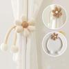 1pc Style Cute Three-dimensional Flower Pearl Buckle Curtain Strap Children's Room Decoration Curtain Clips Home Curtain Strap