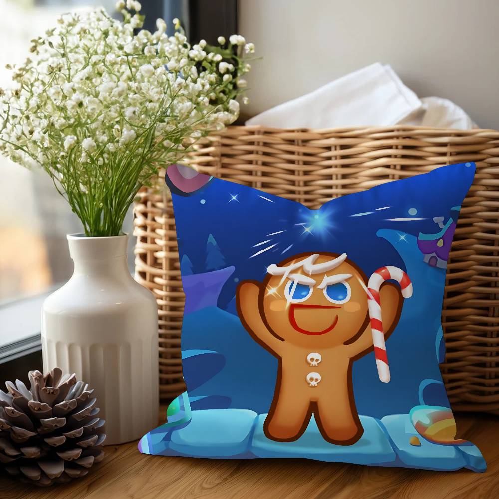 Anime Cookie Run K-Kingdom Cushion Cover Pillow Cover Decor Pillowcase Printed Cushion Case For Couch