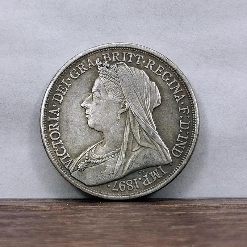 1897 Queen Victoria, vintage crafts, decorative coins, creative gifts, collectible, Christmas gift, Stocking stuffers