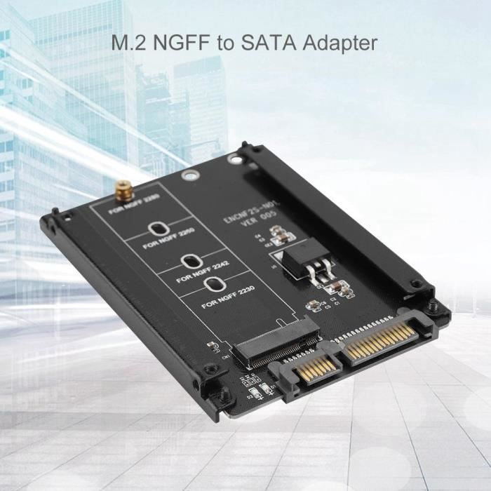 Fdit SSD M.2 NGFF To 2.5 SATA High Performance Adapter 22 Pin M.2 NGFF To SATA Plug and Play M.2 To SATA M Key