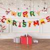 Home Decorations Garland Deer Xmas Tree Snowman Paper Hanging Flags Santa Claus Christmas Banners