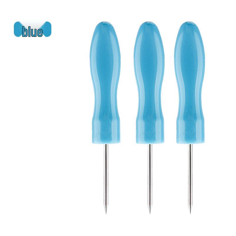 Colorful Mini Plastic Awl Set: Blunt Head Needle Reamer for DIY and Clay Crafts