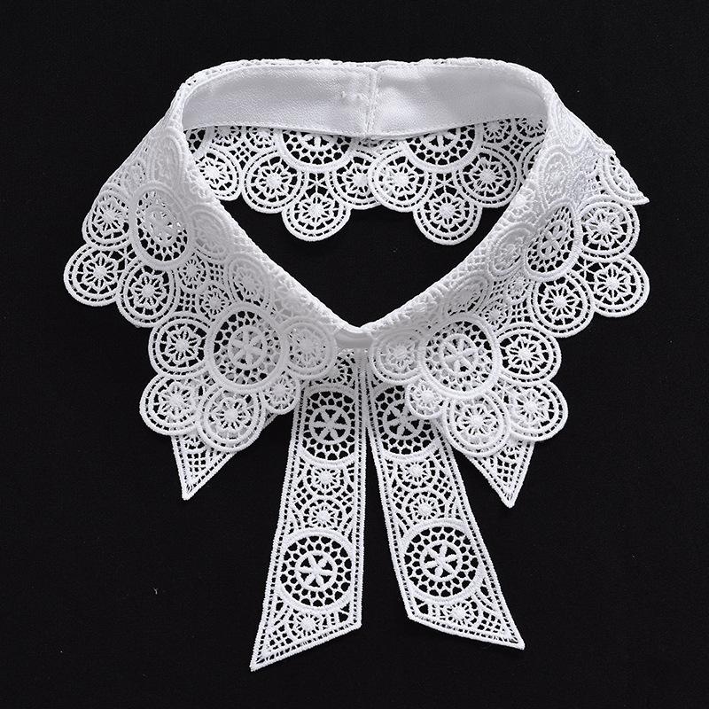 Neckline Detachable Polyamide Fake Collar DIY Lapel Half Shirt Shawl Wrap Women Girls