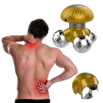 Mini Hand-Held Massager 3 Kneading Heads Portable Vibration Massage Tool USB Physiotherapy Vibrating Tool Relax Muscle Tension