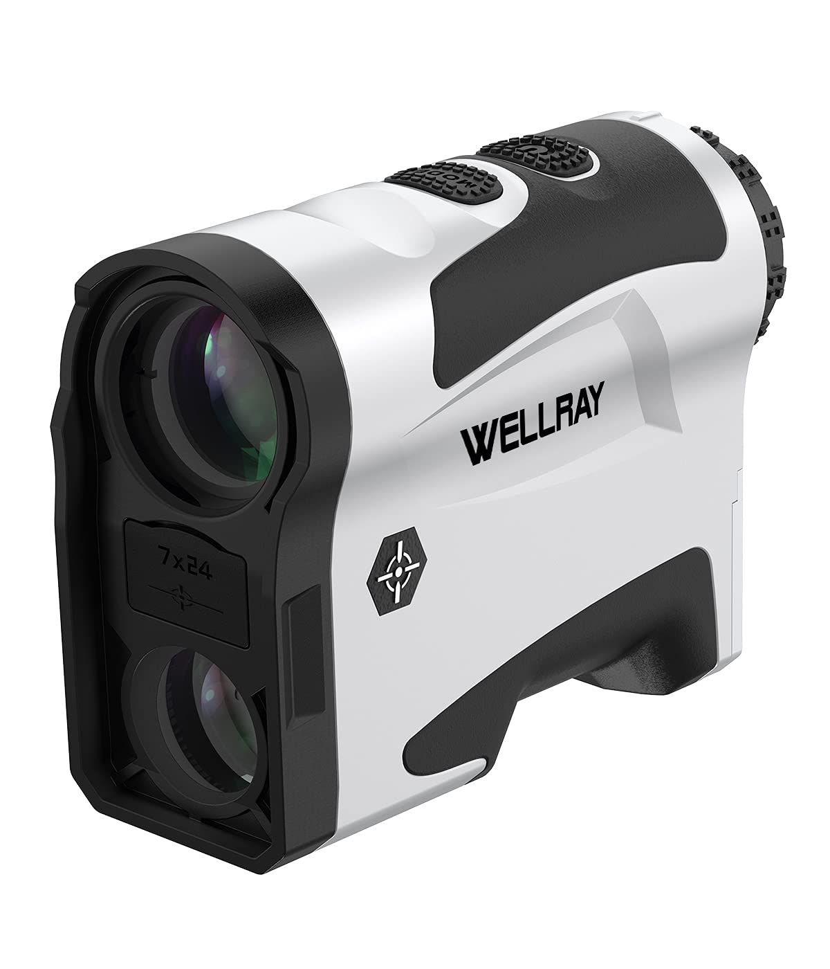 

WELLRAY Golf Distance 7x Optical Slope Flagpole Vibration Laser Distance Meter with Maximum Range of High Transmission Golf Measuring IP54 Dustproof