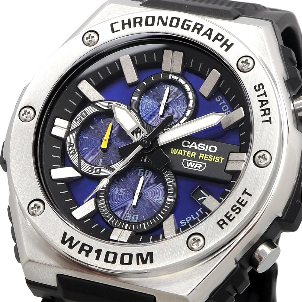 Casio Standard Men's Quartz Watch 1/10 Second Chronograph Blue MWA-300H-2AV
