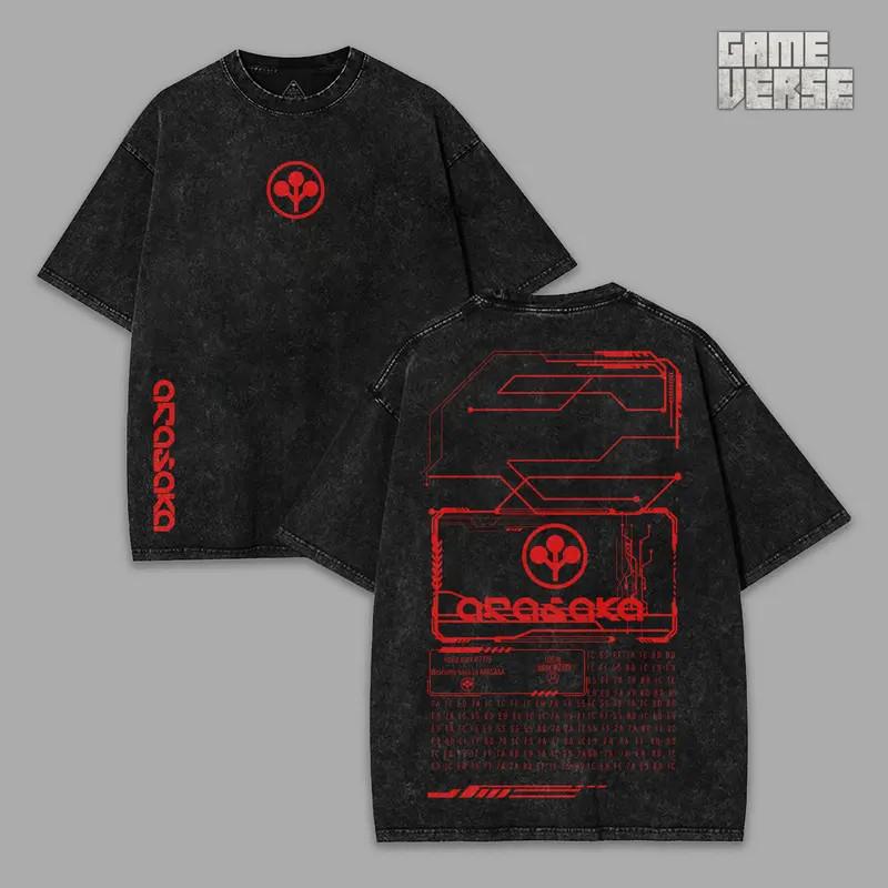 Retro Vintage Arasaka Cyberpunk 2077 Grafik-T-Shirts Streetwear T-Shirt