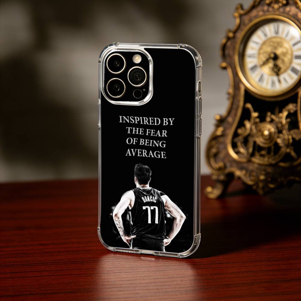 COOL L-Luka Doncic 77 Phone Case For iPhone17,16,15,14,13Pro Max,us,Soft Silicone Transparent Cover
