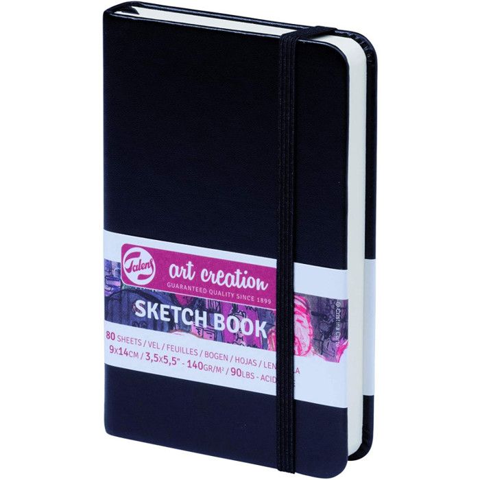 Carnet de croquis - TALENS - 9 x 14 cm - 80 feuilles - 140 g/m² - Couverture rigide