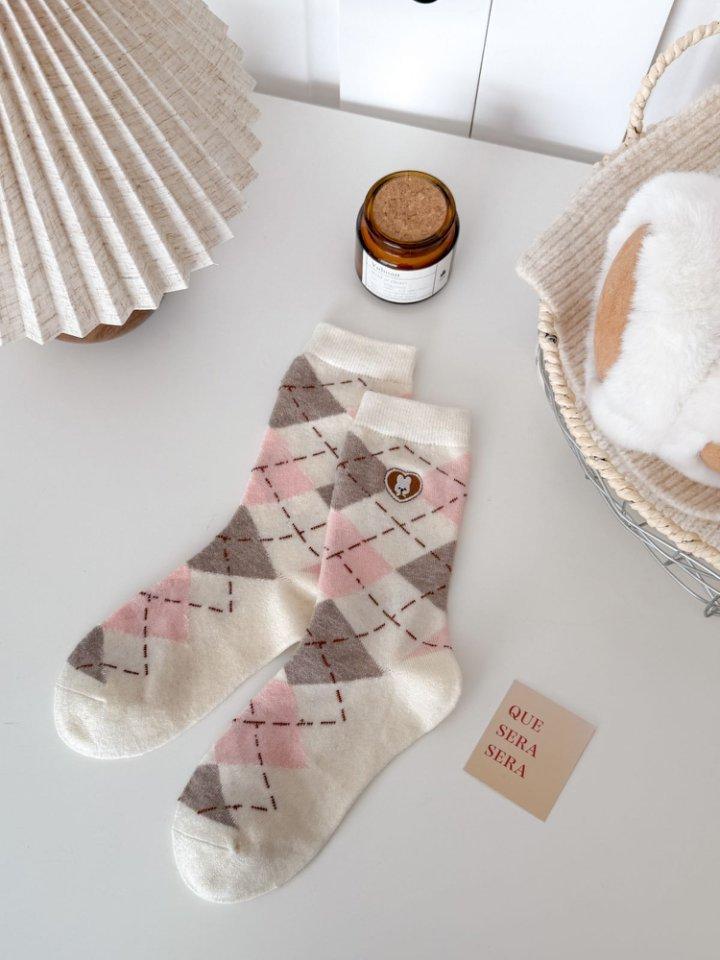Winter Thickened Wool Socks Men S Simple Thick Thread Twist Pattern Warm Mid-Leg Socks Thickened Warm Wool Socks One size fits all молочный белый