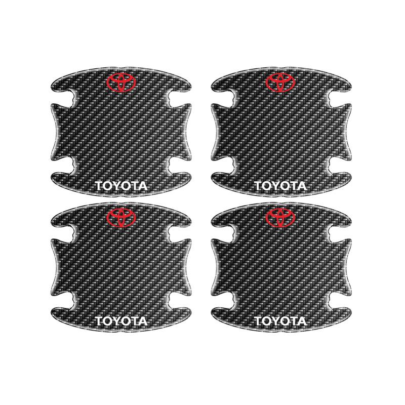 Car Door Handle Bowl Sticker Protector Auto Handle Anti-collision Strip For Toyota Camry Yaris Hilux Prius Avensis Auris Corolla
