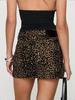 Leopard Print Denim Mini Skirt - European & American Style for Sexy, Trendy Women