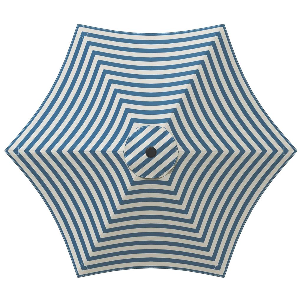 Garden Umbrella with Base 300 X 300 Cm Polyester Rectangular
