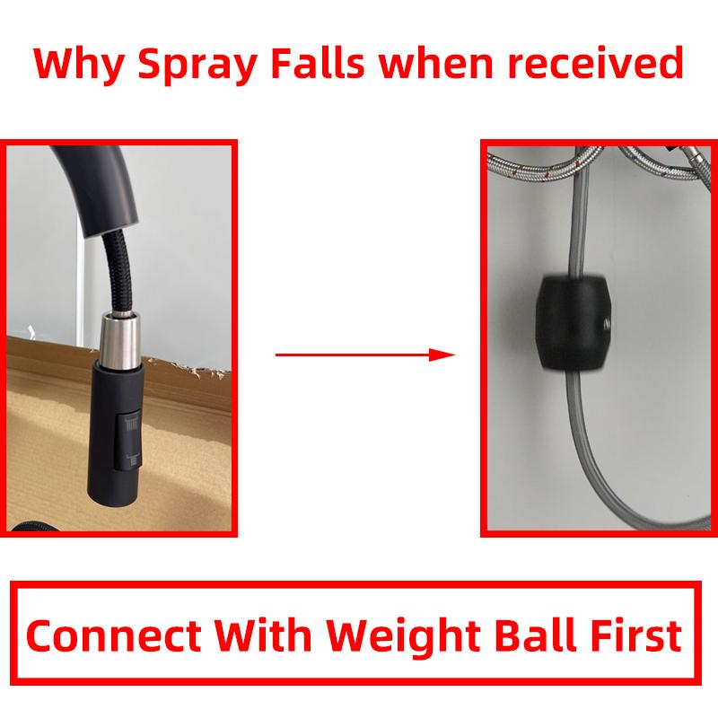 Quyanre kartáčovaná zlatá kuchyňská baterie Vytahovací kuchyňský dřez Vodovodní baterie Jednoručková baterie Kuchyňská sprchová baterie otočná 360