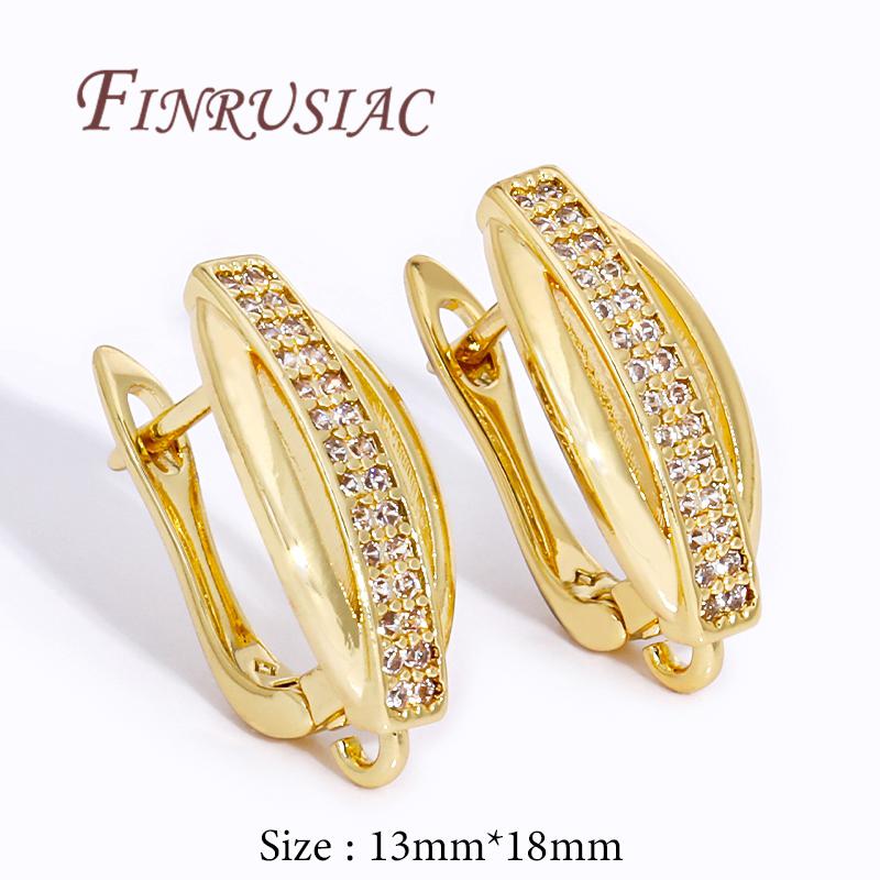 Accessories For Earrings 18K Gold Plated Earring Hooks Shvenzy Earwires Fasteners For Earrings,DIY Women's Jewelry Making
