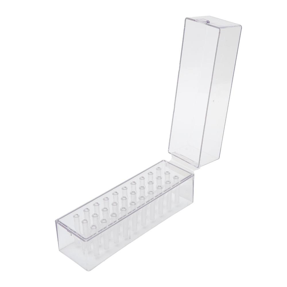 Dustproof Structure Nail Drill Bits Holder Stand  Practical Storage For Daily Nail Art Tools