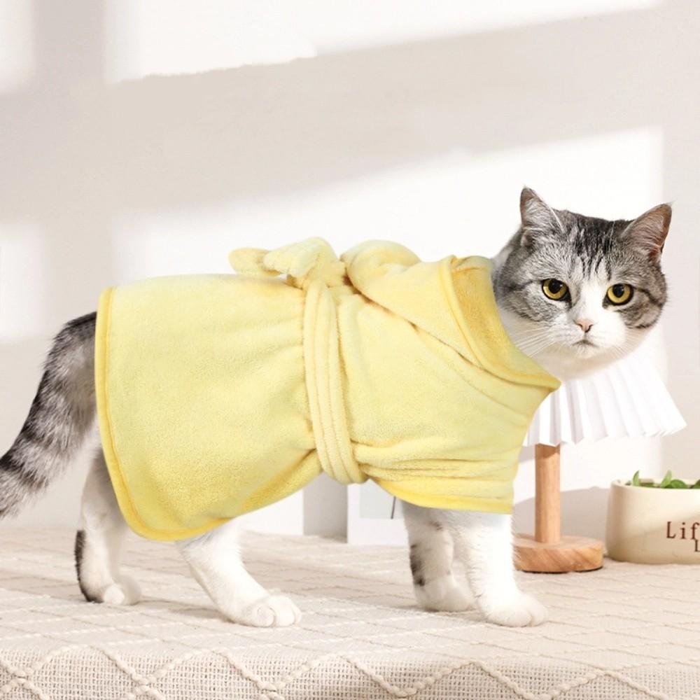 Super Absorbent Pet Bathrobes Quick Drying Pet Wash Towels Dog Bath Robe  Pet Bathing