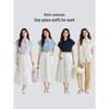 Inman Elegant Flutter Sleeve Short Sleeve Shirt