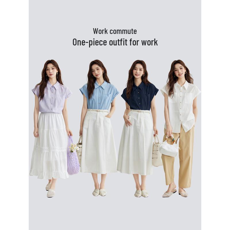 Inman Elegant Flutter Sleeve Short Sleeve Shirt