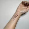 Senso Avanzato, Semplice, Piccolo, Fresco, Romantico E Bello Amore, Adesivo Tatuaggio Anello di Mobius