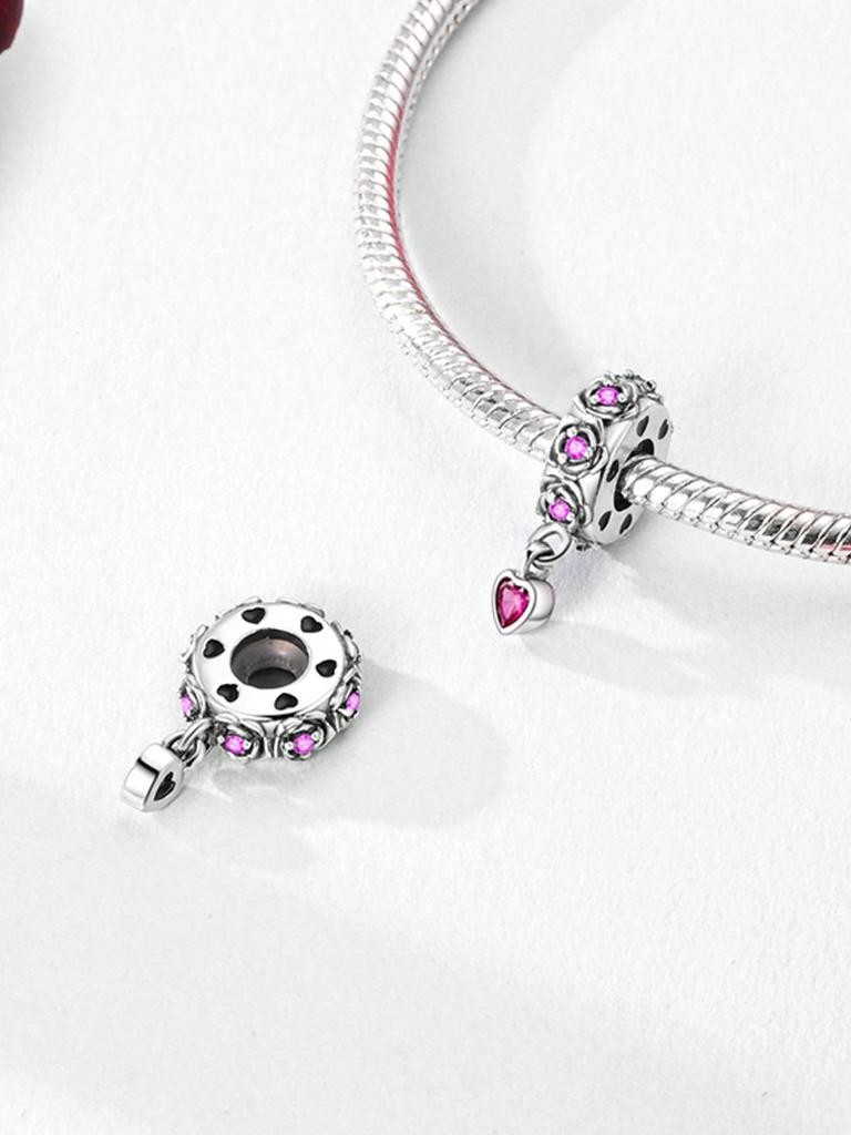 Charms Plata Copper Colors Valentine'S Day Love Beads Charm Pendant For Original Bracelet For Women Diy Jewelry Love Gift