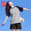 MINISO Women's Pure Cotton Short Sleeve T-Shirt