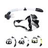 Adult Snorkel Set Wide View High Definition Tempered Glass Lens Diving Goggles and Full Dry Snorkel 