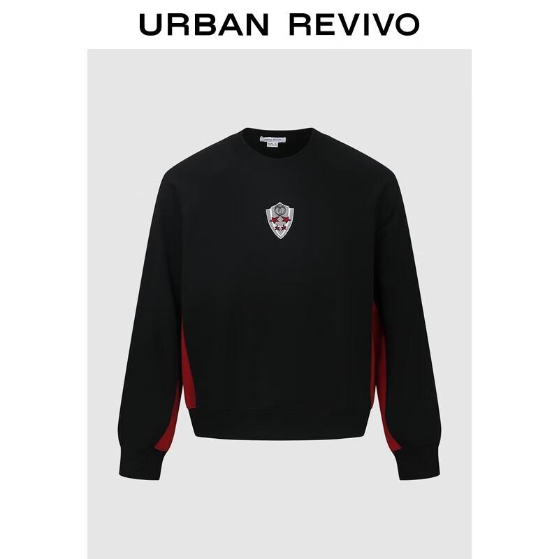 

UR Spring 2025 Men s Color Block Embroidered Loose Sweatshirt XS