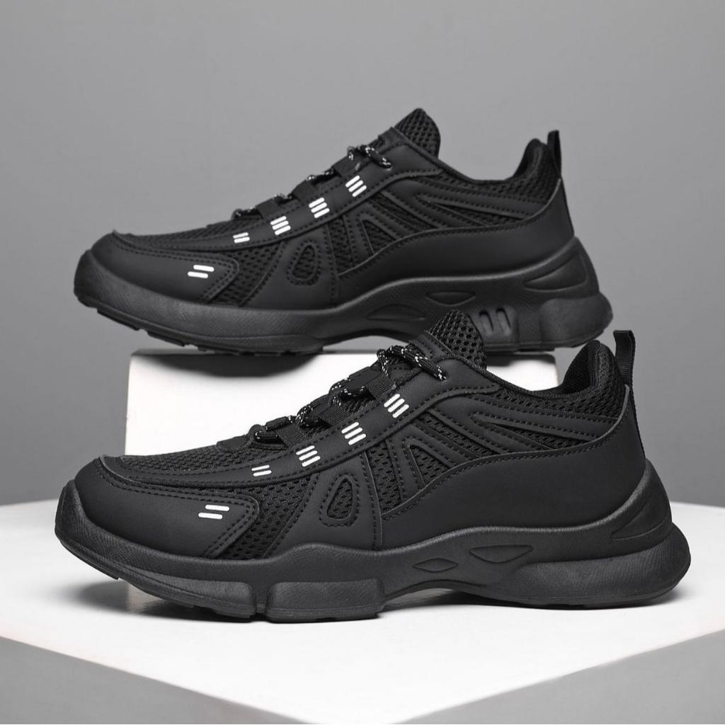 Shoes black sneakers summer mesh breathable summer new running shoes soft sole casual shoes