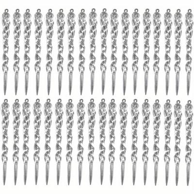 Transparent Ice Pillar Ornaments for Christmas Tree - Set of 12 Acrylic Decorations, Ideal for Holiday and Wedding Party Decor, Easy To Install